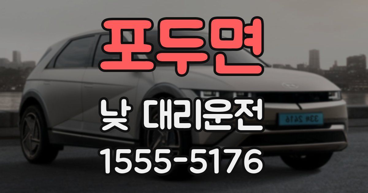 포두면 낮 대리운전