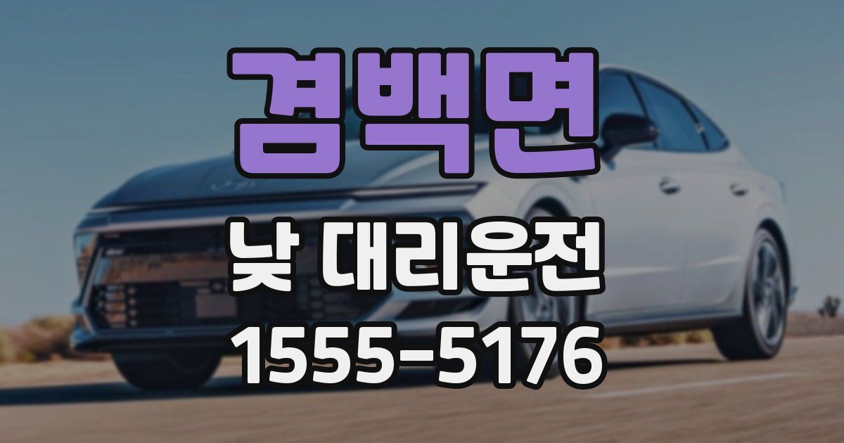 겸백면 낮 대리운전