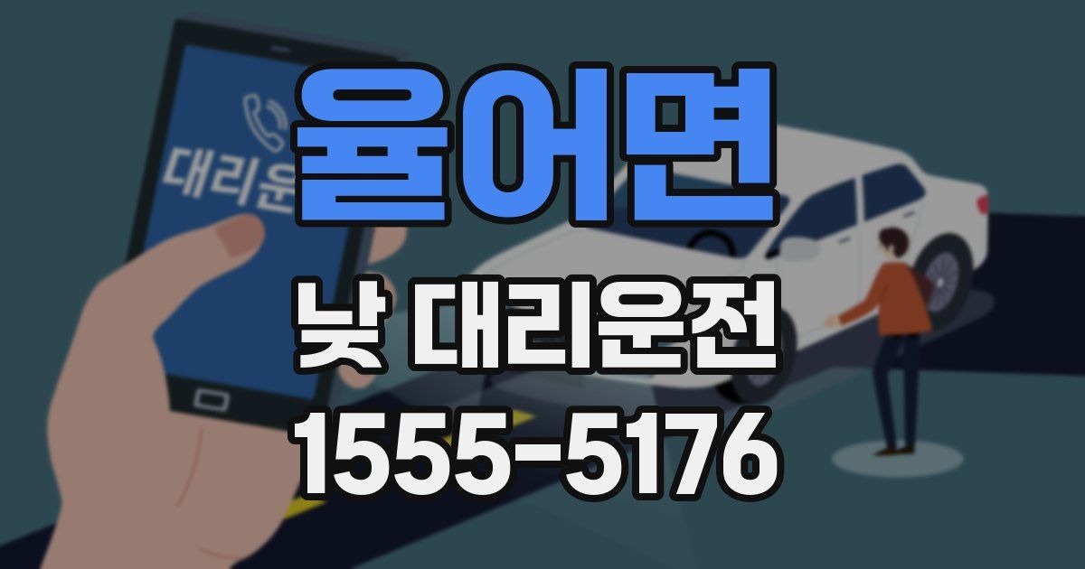 율어면 낮 대리운전