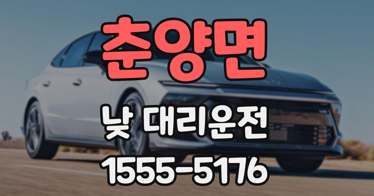 춘양면 낮 대리운전
