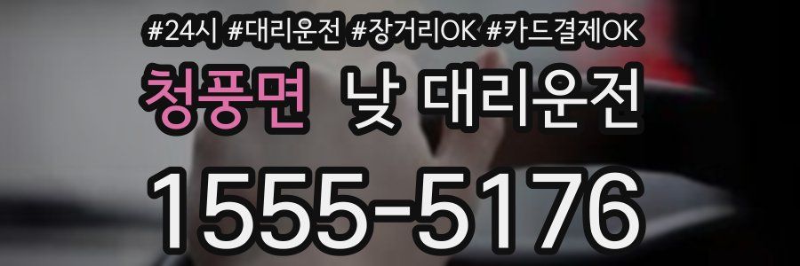 청풍면 낮 대리운전