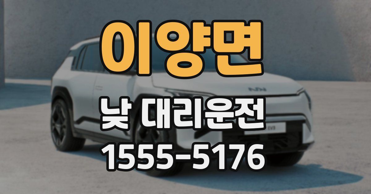 이양면 낮 대리운전