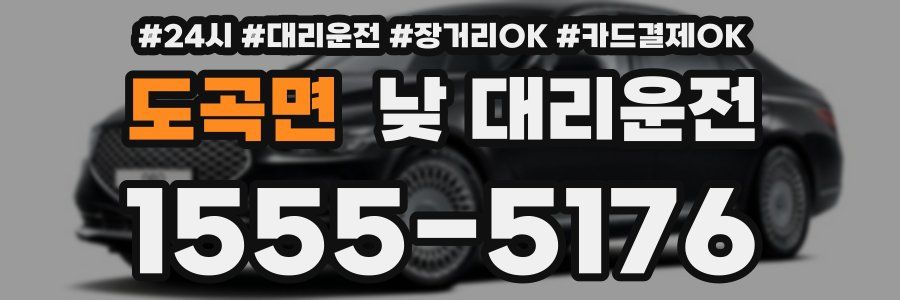 도곡면 낮 대리운전