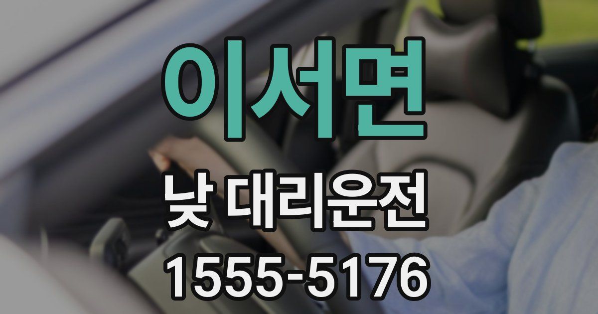 이서면 낮 대리운전
