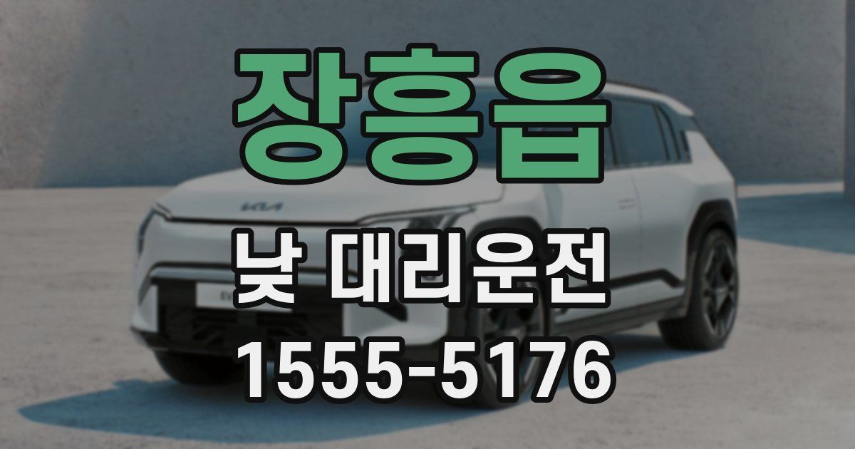 장흥읍 낮 대리운전