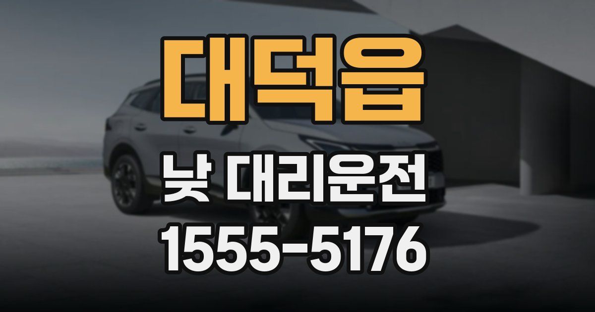 대덕읍 낮 대리운전