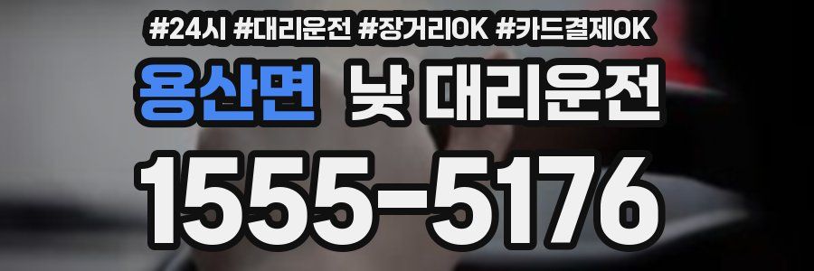 용산면 낮 대리운전