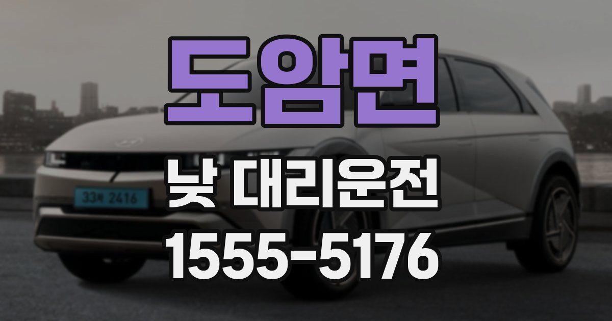 도암면 낮 대리운전