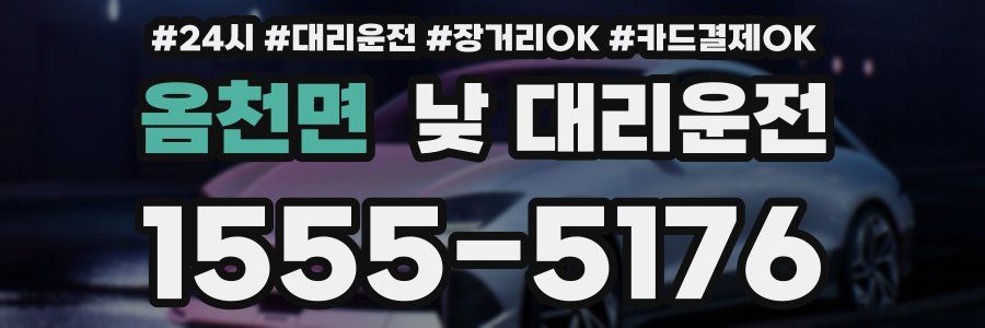 옴천면 낮 대리운전