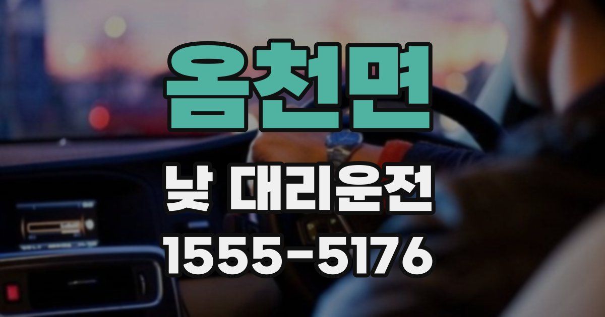옴천면 낮 대리운전