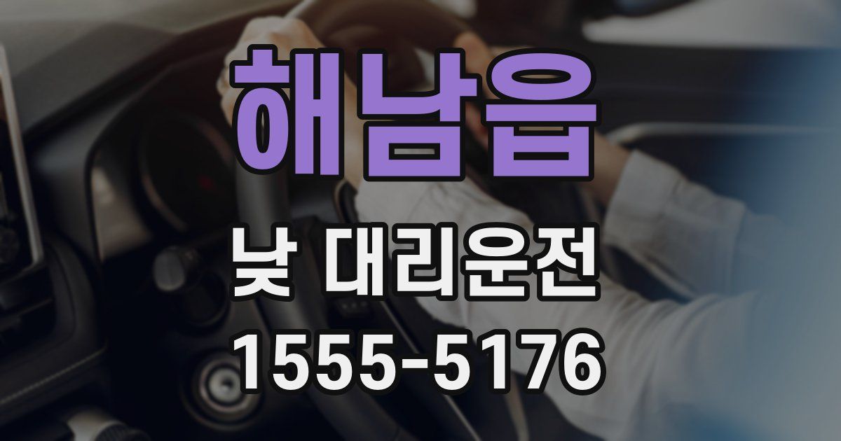 해남읍 낮 대리운전