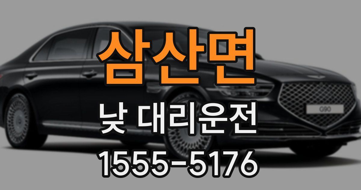 삼산면 낮 대리운전