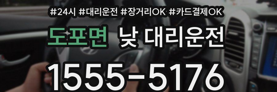 도포면 낮 대리운전