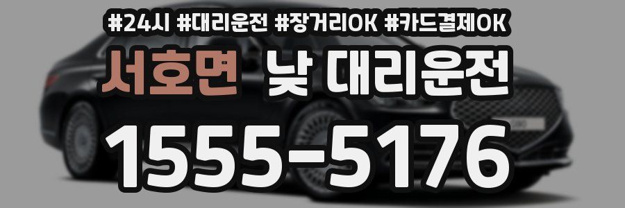 서호면 낮 대리운전