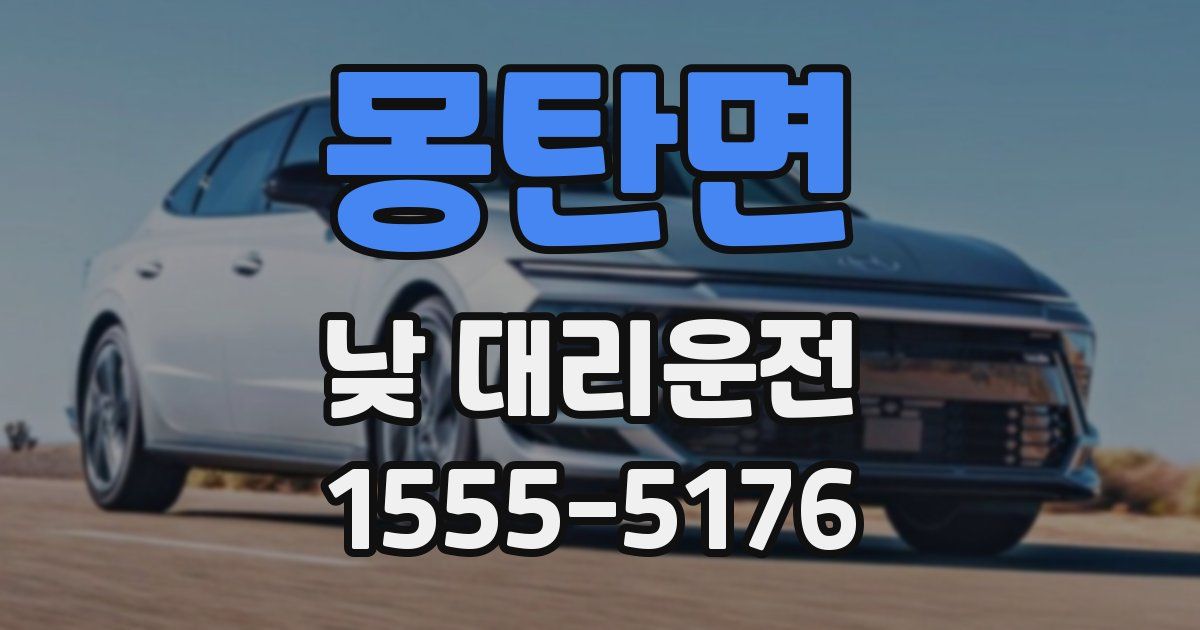 몽탄면 낮 대리운전
