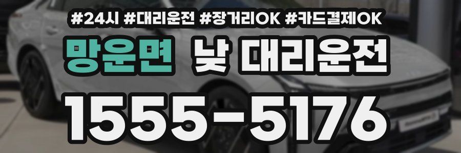 망운면 낮 대리운전