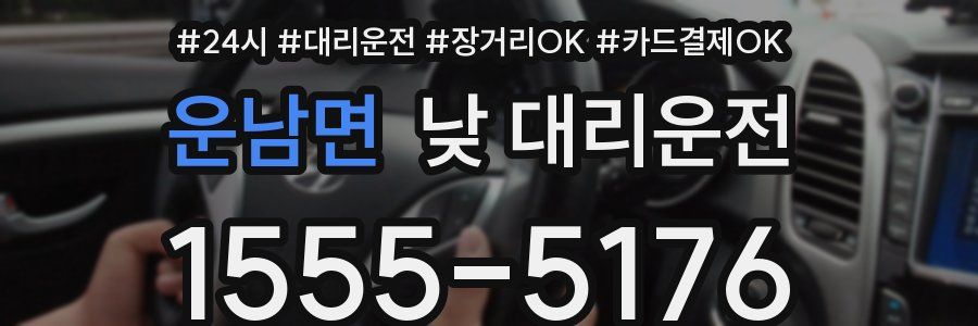 운남면 낮 대리운전