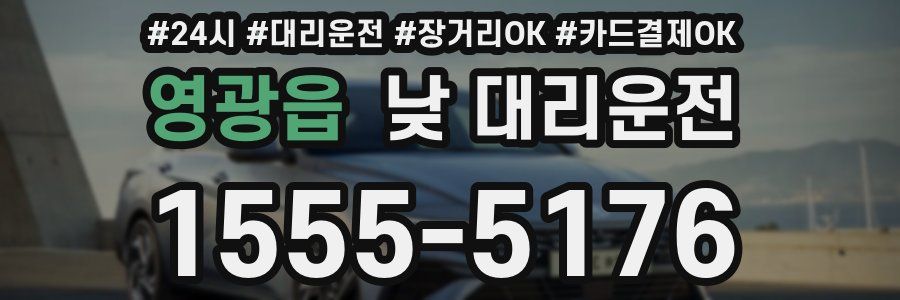 영광읍 낮 대리운전