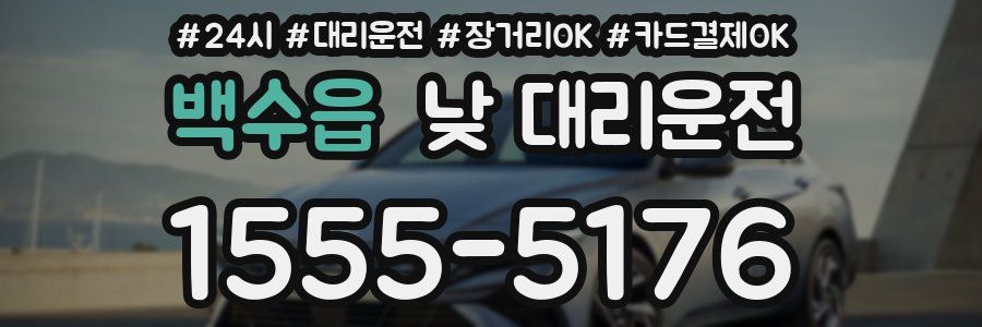 백수읍 낮 대리운전