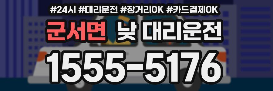 군서면 낮 대리운전