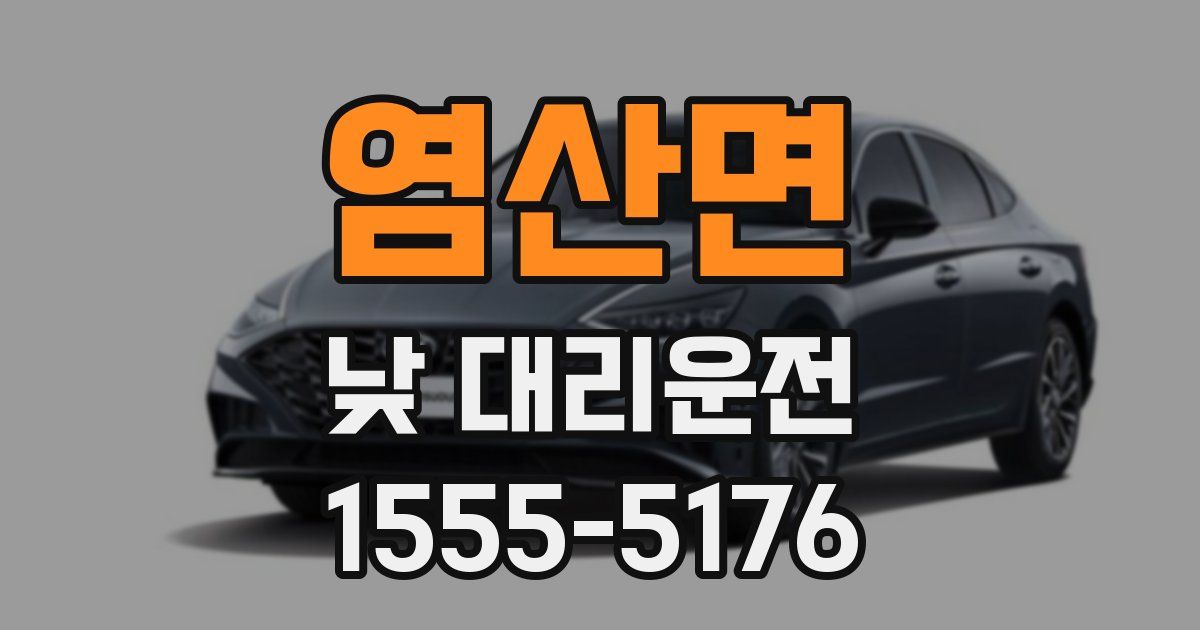 염산면 낮 대리운전