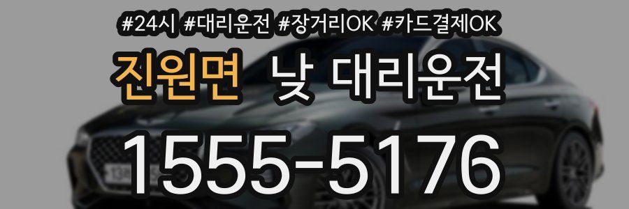 진원면 낮 대리운전