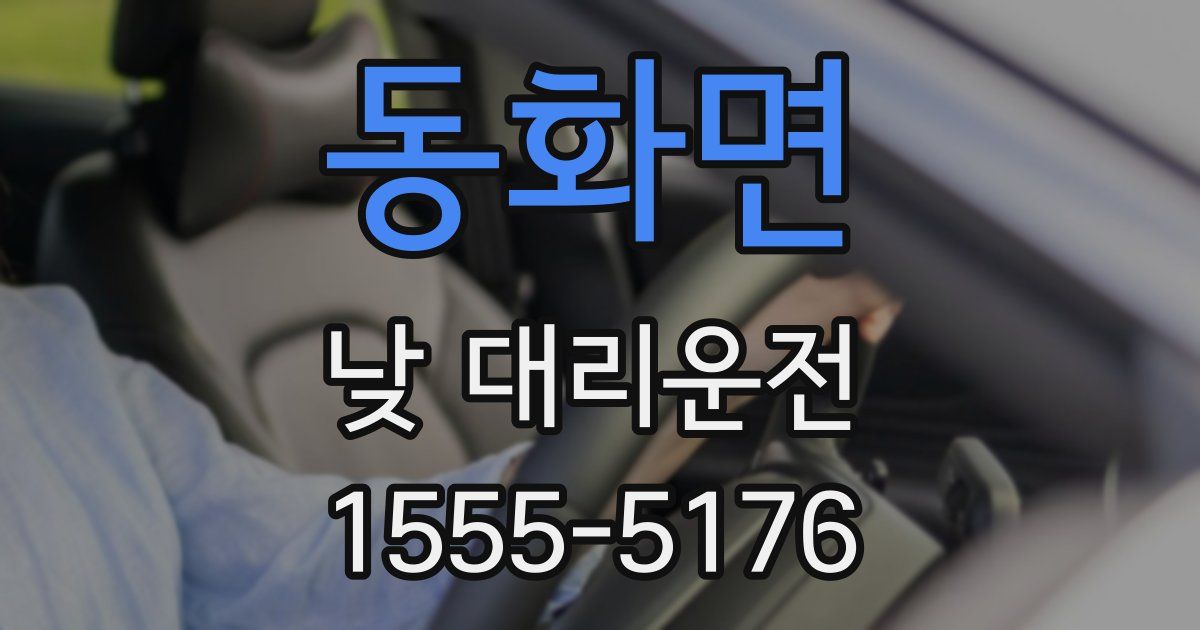 동화면 낮 대리운전