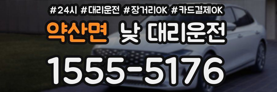 약산면 낮 대리운전