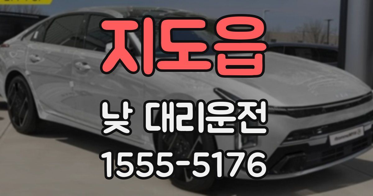 지도읍 낮 대리운전