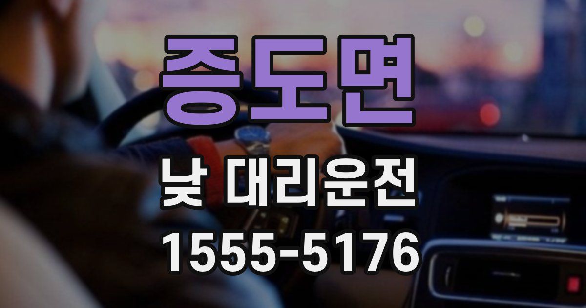 증도면 낮 대리운전