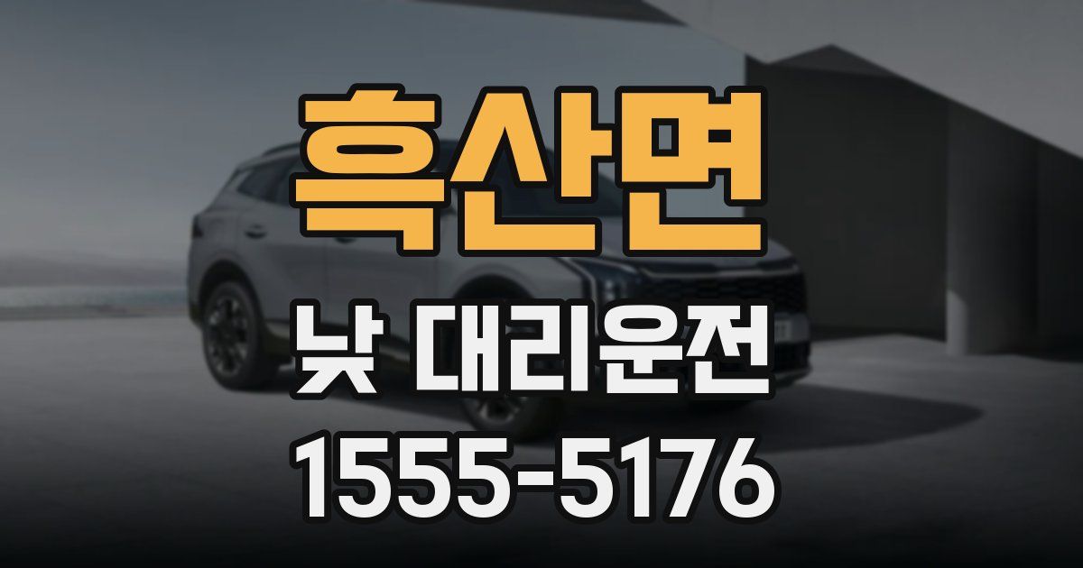 흑산면 낮 대리운전
