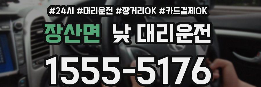 장산면 낮 대리운전