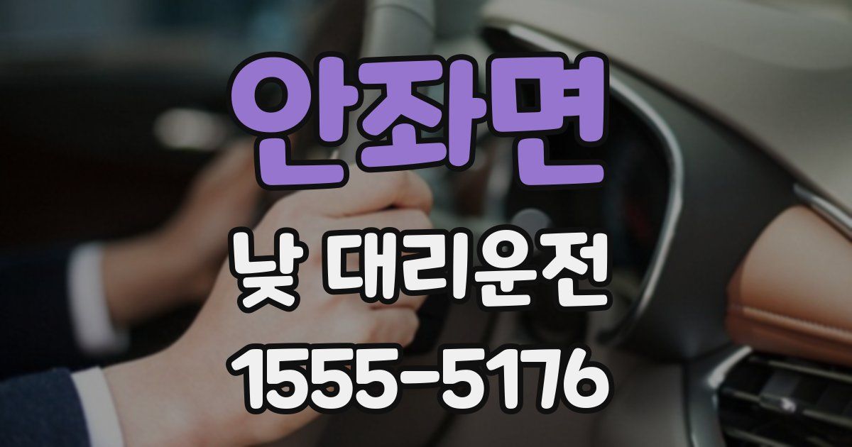 안좌면 낮 대리운전