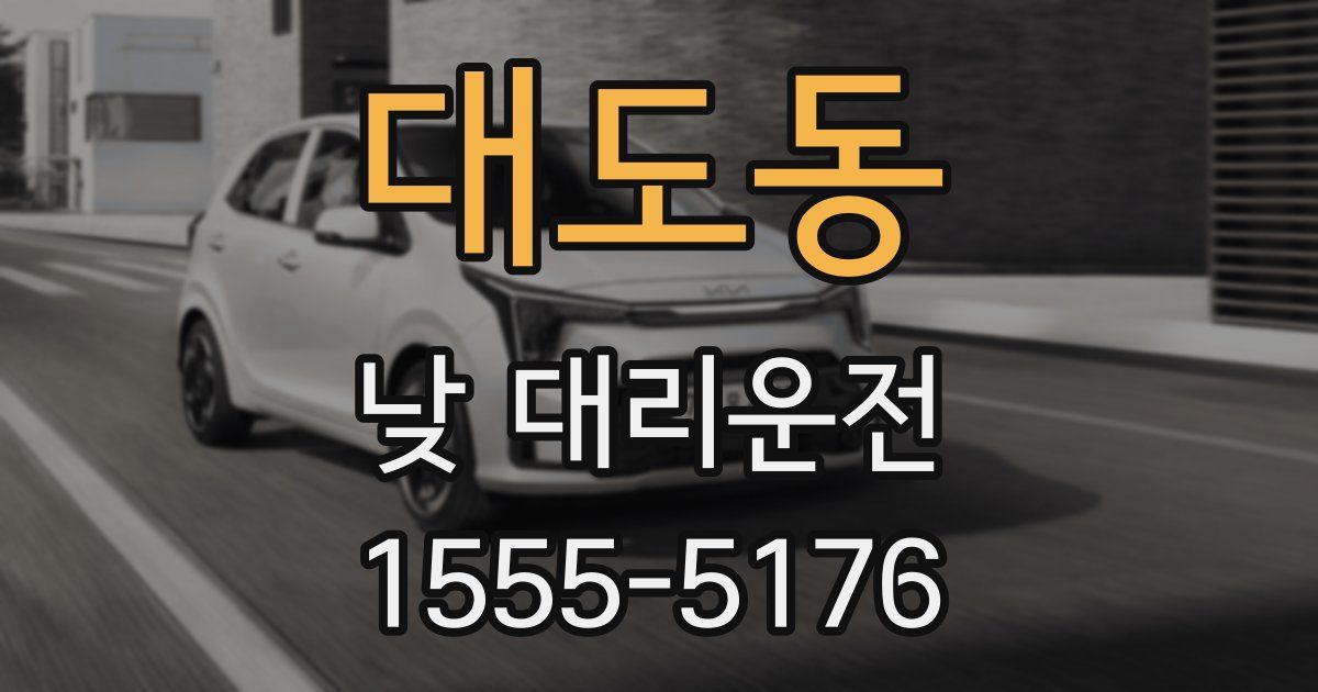 대도동 낮 대리운전