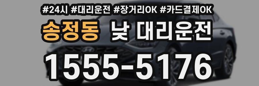 송정동 낮 대리운전