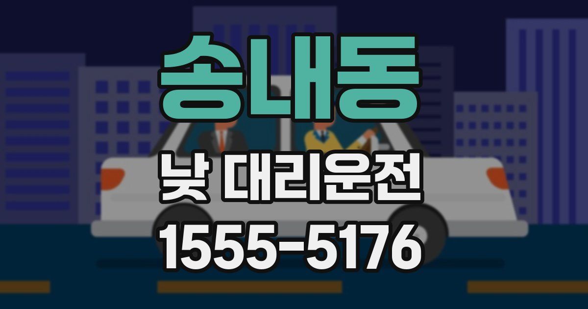 송내동 낮 대리운전