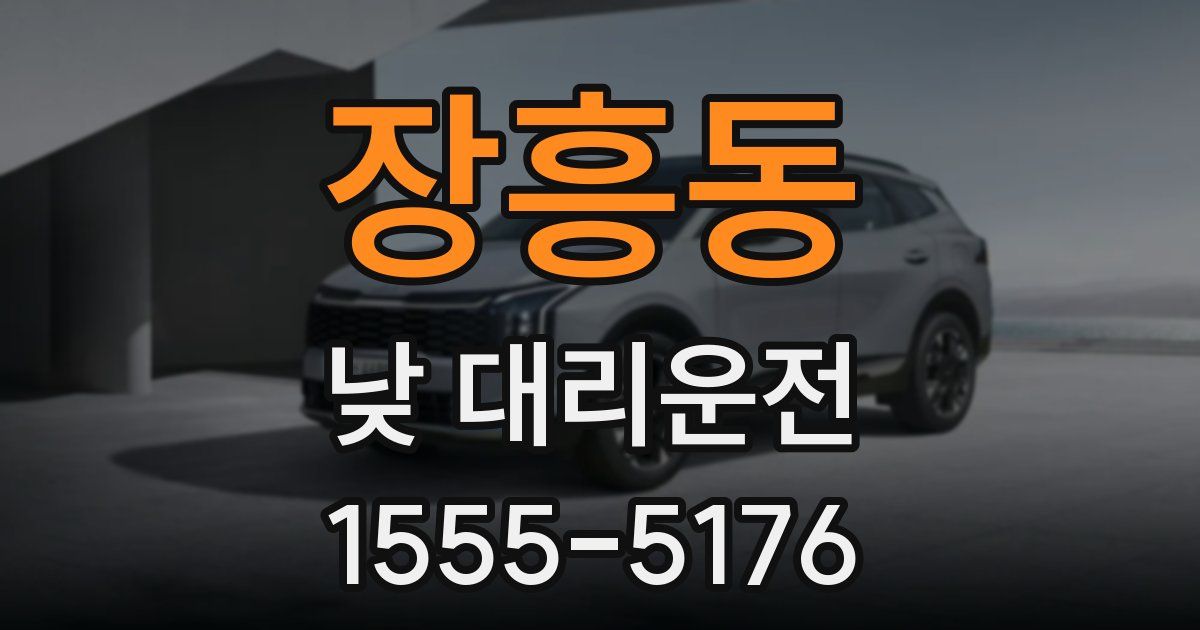 장흥동 낮 대리운전