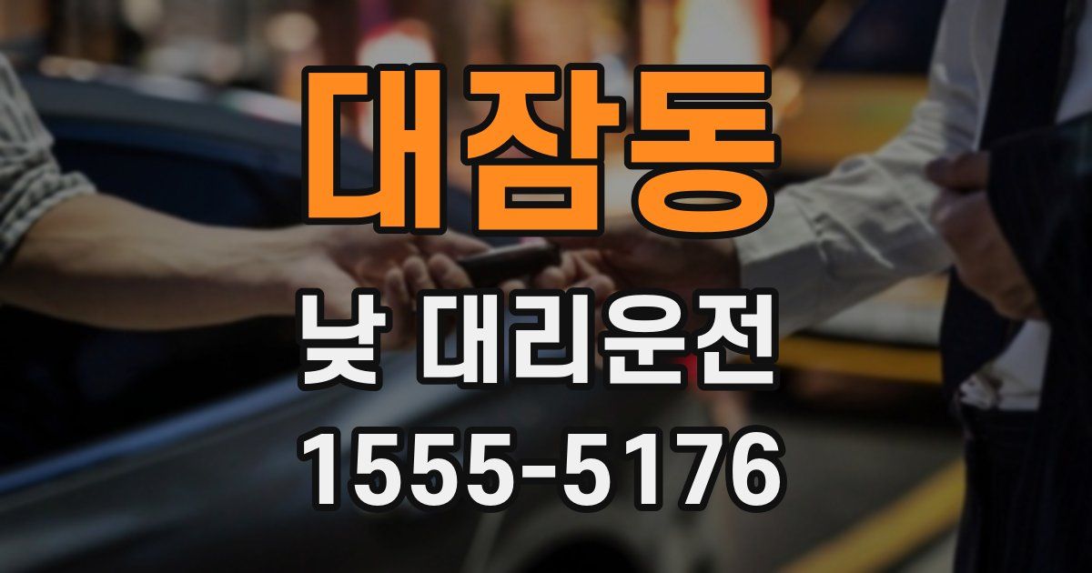 대잠동 낮 대리운전