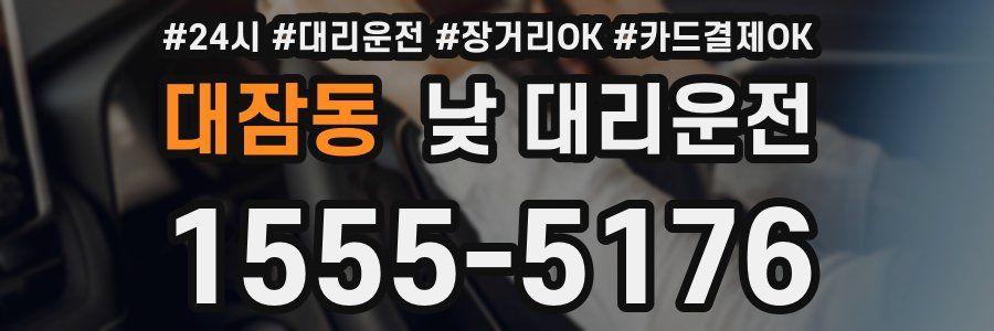 대잠동 낮 대리운전