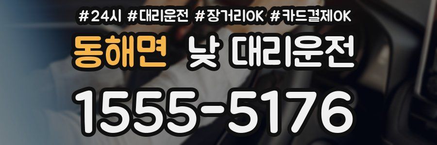 동해면 낮 대리운전