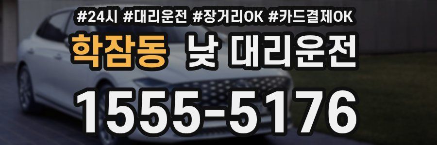 학잠동 낮 대리운전