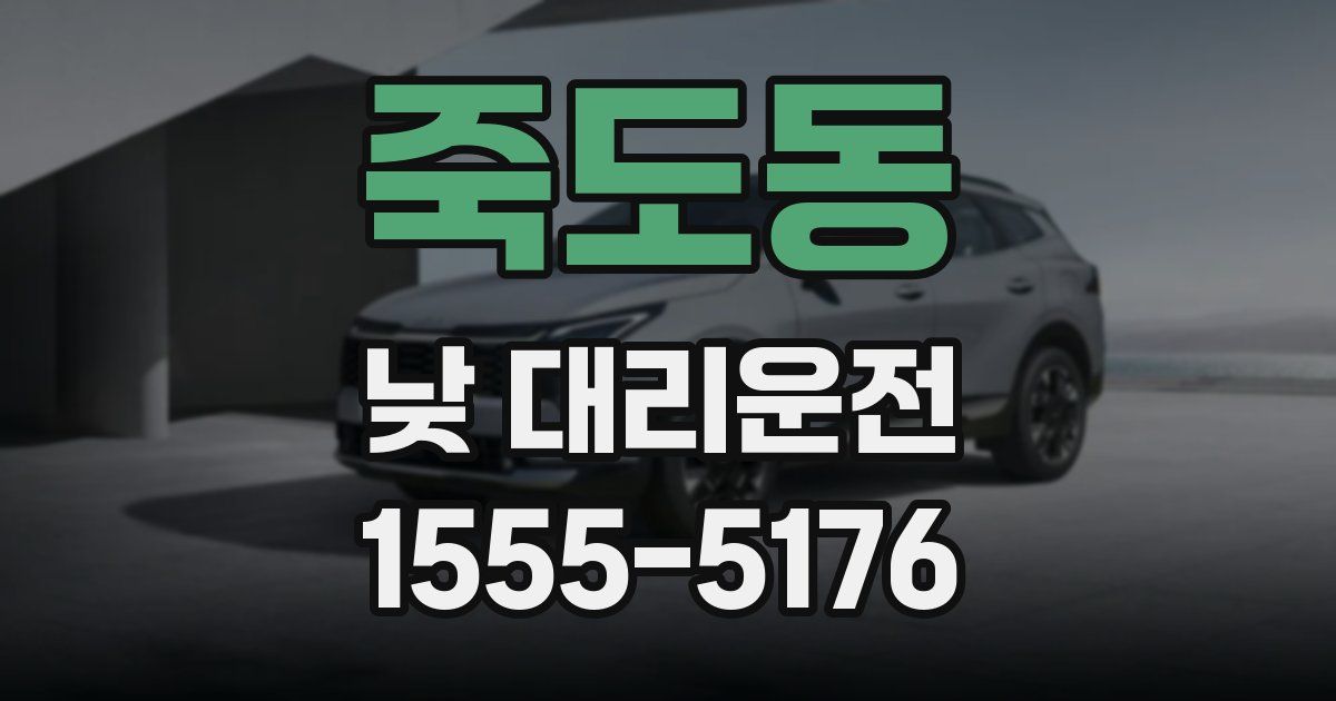죽도동 낮 대리운전