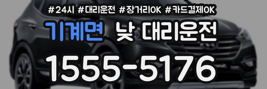 기계면 낮 대리운전