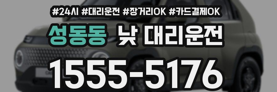 성동동 낮 대리운전