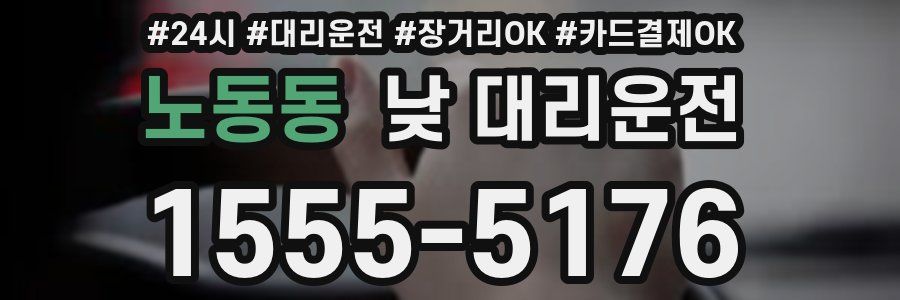 노동동 낮 대리운전