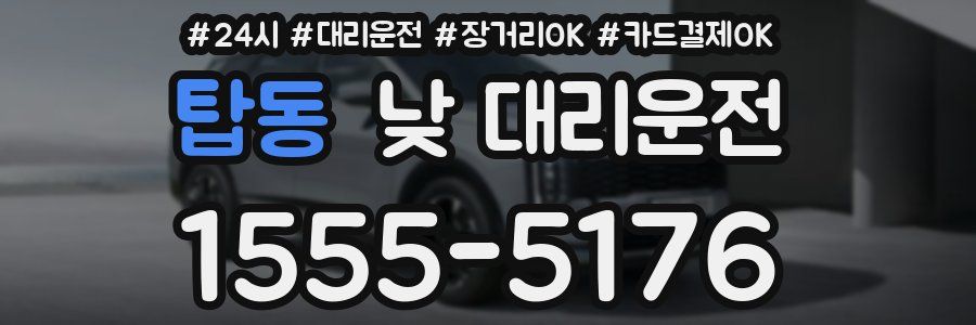 탑동 낮 대리운전
