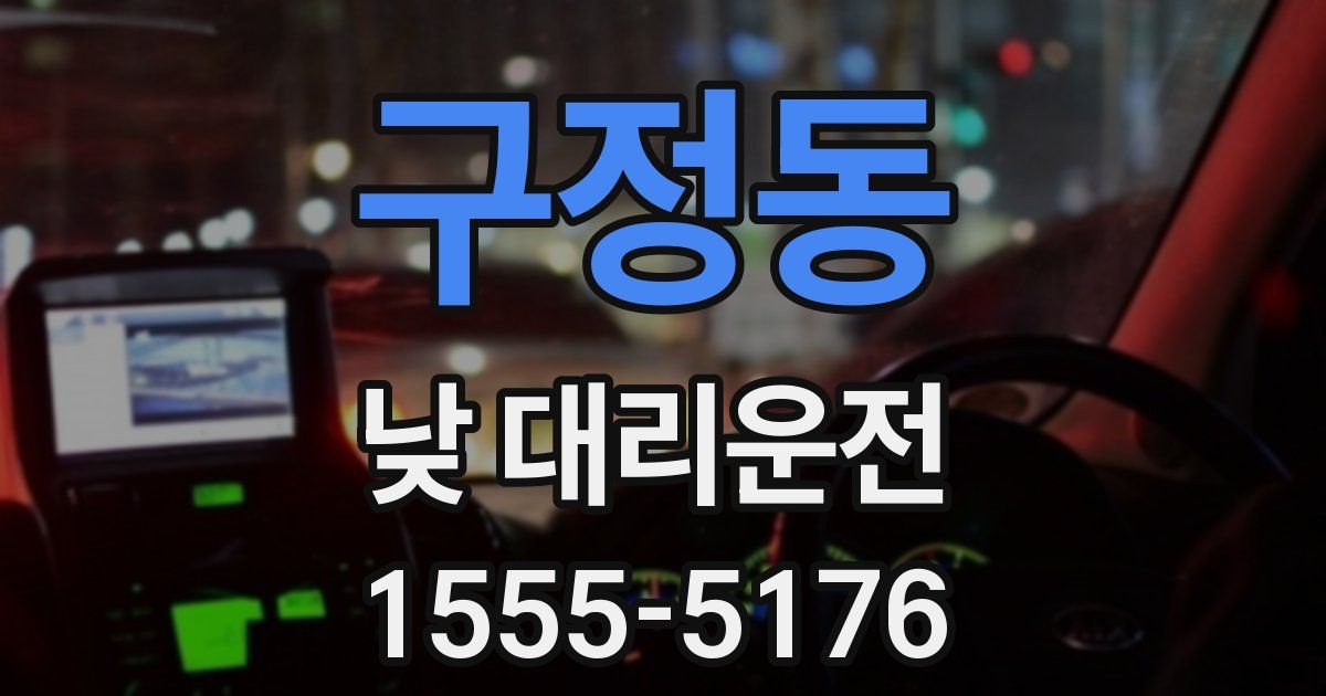 구정동 낮 대리운전