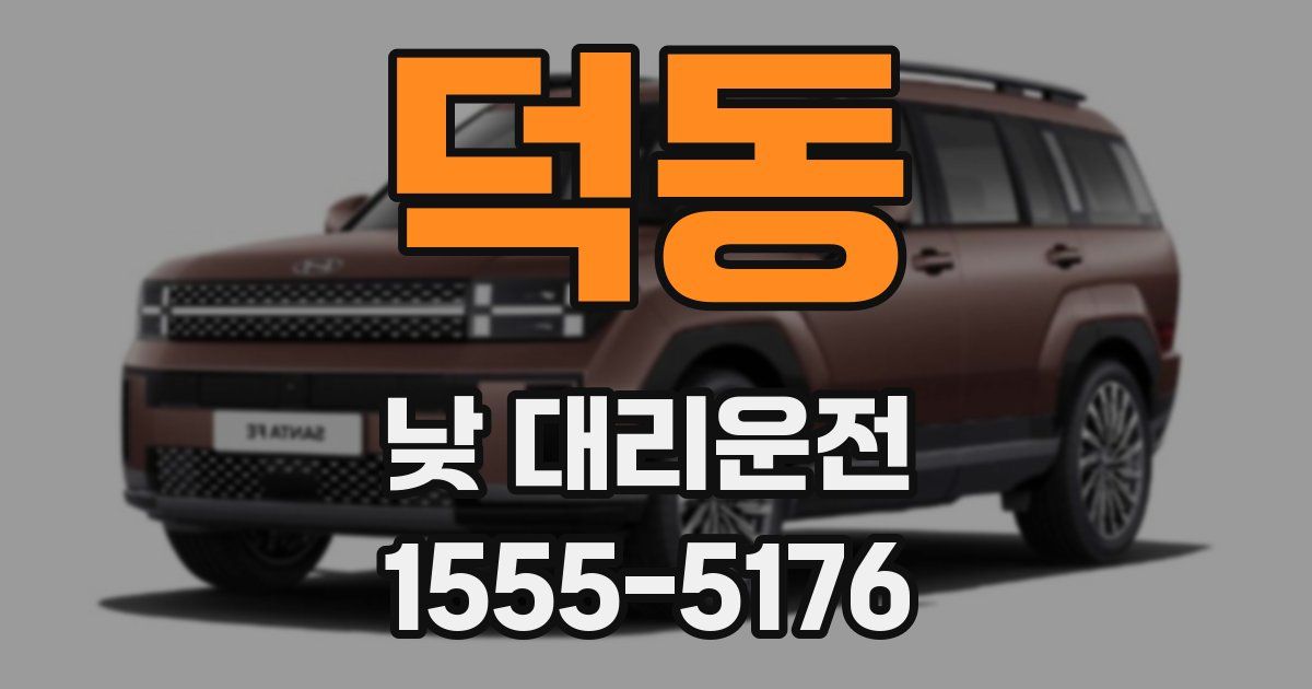 덕동 낮 대리운전