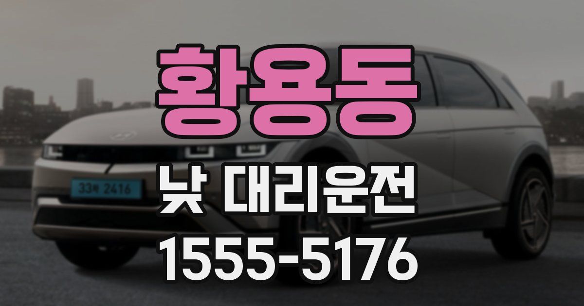 황용동 낮 대리운전