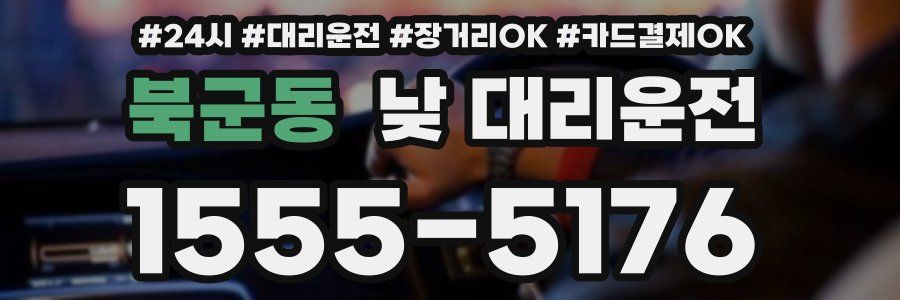 북군동 낮 대리운전